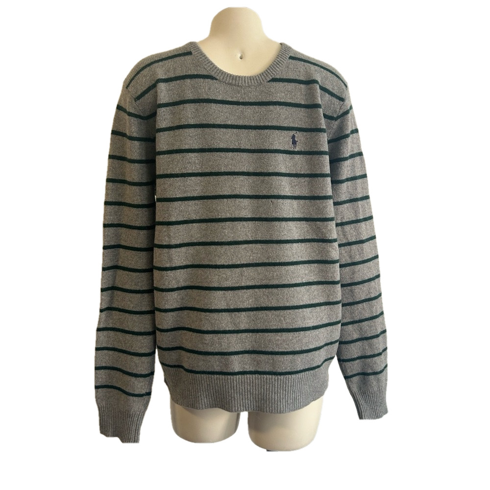 Polo by Ralph Lauren Men’s 100% lambswool Sweater Size M as is hole